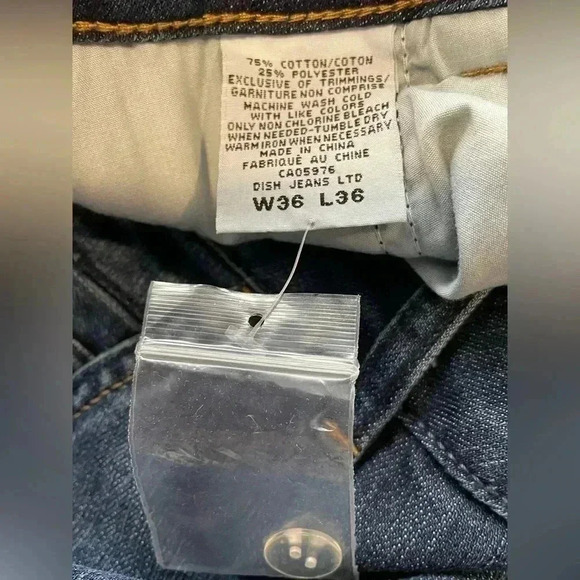 DUER dish  Jane Trouser Fit Jeans Size 36x36 - Picture 12 of 12